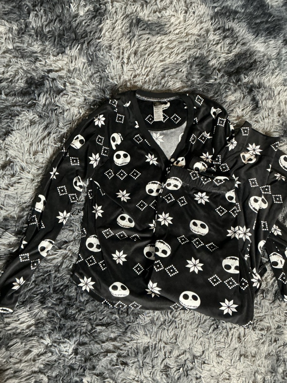 Black Nightmare Before Christmas Pajama Set